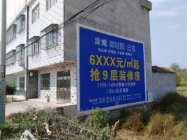 绵竹墙体广告质量分析