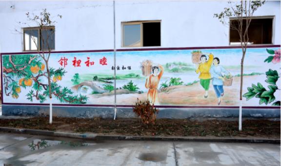 绵竹乡镇文化墙 乡风文明焕发新活力