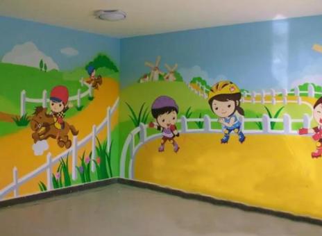 绵竹幼儿园墙体彩绘制作流程及注意事项